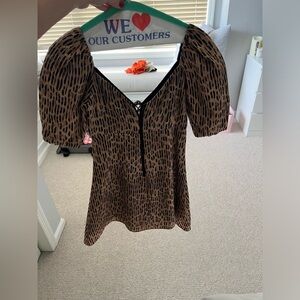 Alice and Olivia Dana Printed Dress